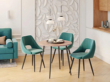 POLINI Стол обеденный Home London дуб сонома-черный (1 кор.) Корпусная мебель