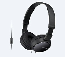 SONY MDR-ZX110AP/В Цвет Черный Наушники с гарнитурой