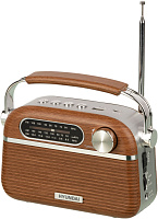 HYUNDAI H-PSR200 дерево коричневое/серебро Радиоприёмник