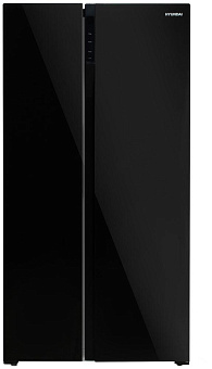 HYUNDAI CS5003F 537л черный/стекло Холодильник