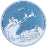 AGNESS 898-227 СНЕЖНАЯ КОРОЛЕВА 33*2,1см Поднос