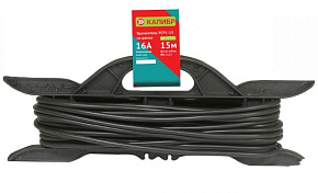 КАЛИБР УСР1-15 15м, 2х1,5мм2, на рамке Удлинитель