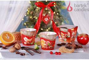 BARTEK Новогоднее Время (Christmas Time) 115гр в стакане Свеча