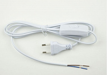 UNIEL (UL-00004428) UCX-C10/02A-170 WHITE Сетевой шнур с вилкой и выключателем