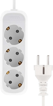 CADENA 3 гн MID 3м сз ПВС 3*1 10А белый