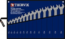 THORVIK CWS0014 Набор ключей гаечных комбинированных в сумке, 10-32 мм, 14 предметов Набор ключей