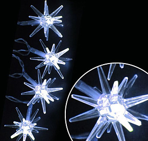 ВОЛШЕБНАЯ СТРАНА Электрогирлянда "Яркие снежинки" 007866 Электрогирлянда