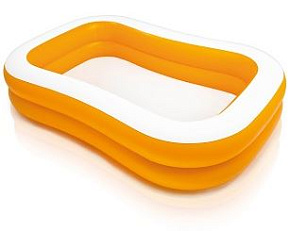 INTEX 57181NP Бассейн надувной INTEX 163x107x46 см. Прямоугольный овальный (в коробке) Арт. 57181NP