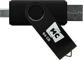 MORE CHOICE (4620202559081) USB 64GB 2.0 Type-C МФ64а Black