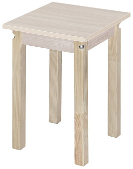 ЭЛЕГИЯ Табурет ПН ЛДСП (Бесцветный (Лак),Ясень шимо светлый) Табурет