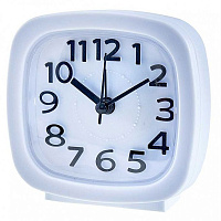 DELTA DT8-0021 Будильник 10.3*4*10.2 см (белый) Будильник