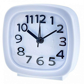 DELTA DT8-0021 Будильник 10.3*4*10.2 см (белый) Будильник