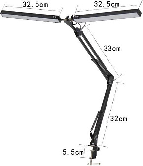 СПУТНИК SDL224 черный Светильник настольный