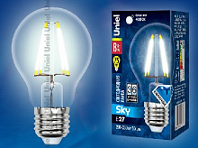 UNIEL (UL-00001372) LED-A60-8W/NW/E27/CL PLS02WH Лампа светодиодная