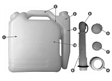 CHAMPION C1011 Емкость 2 литра для приг. топл. смеси Емкость