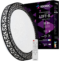 КОСМОС KSLofB55W белый Светодиодный настенно-потолочный светильник КОСМОС KSLofB55W белый