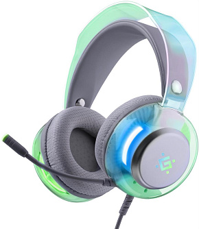 DEFENDER (62490) Glitch белый, RGB Гарнитура