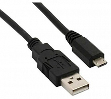 VS (U018) USB2.0 A вилка-MicroUSB вилка, 1, 8м черный Кабель