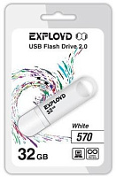 EXPLOYD 32GB 570 белый [EX-32GB-570-White] USB флэш-накопитель