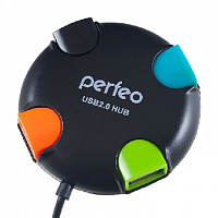 PERFEO (PF_4283) USB-HUB PF-VI-H020 4 PORT черный USB-хаб