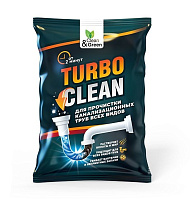 CLEAN&GREEN CG8083 для прочистки канализационных труб (щелочное, пакет) 70гр Чистящее средство CLEAN&GREEN CG8083 для прочистки канализационных труб (