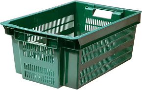 ТАРА.РУ Север помнит 125 полимерный 600х400х250 перфорированный зеленый (35588) Ящик ТАРА.РУ Север помнит 125 полимерный 600х400х250 перфорированный з