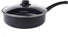 SCOVO RC021 Consul а/пр 26см стекл/кр Сотейник