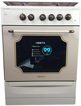 VESTA Valencia VGE 10-E Retro CHU с VD бежевый Газоэлектрическая плита VESTA Valencia VGE 10-E Retro CHU с VD бежевый