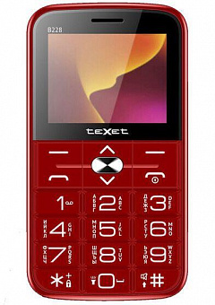 TEXET TM-B228 Red Телефон мобильный
