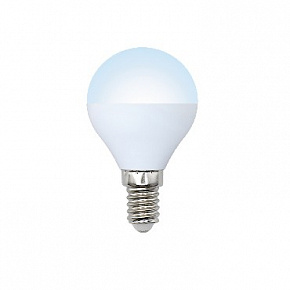 VOLPE (UL-00003824) LED-G45-9W/DW/E14/FR/NR Дневной белый свет 6500K Лампа светодиодная