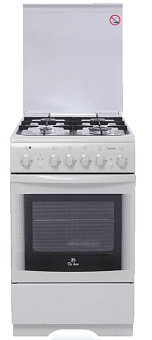 DE LUXE 506040.00ГЭ (920201) бел Плита газовая