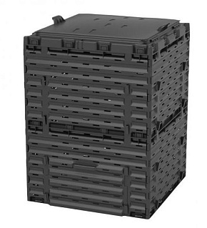 PITECO Компостер крышкой 300л чёрный K1130 PITECO Компостер крышкой 300л чёрный K1130