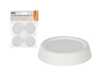 РЫЖИЙ КОТ Антивибрационные подставки, 4шт, цвет белый (круглые) (102786) Антивибрационные подставки РЫЖИЙ КОТ Антивибрационные подставки, 4шт, цвет бе
