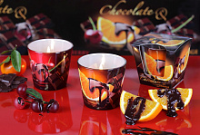 BARTEK Фрукты в шоколаде (CHOKOLATE) (90*75) в стакане Свеча