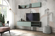 НК-МЕБЕЛЬ VICCO гостиная Серый графит/Сумеречный голубой 71297250 (2 кор.) Гостиная