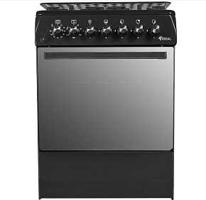 IDEAL L355 ГК черный чуг Комбинированная плита