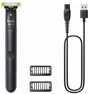 PHILIPS Триммер OneBlade QP1424/10 черный (насадок в компл:2шт)