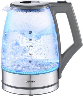 CENTEK CT-0014 Gray (1,8л. стекло) Чайник
