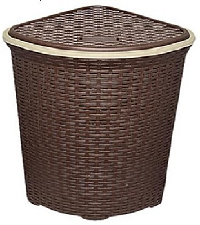 VIOLET Ротанг 60л угловая (коричневый) 235001 Корзина для белья