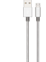 MORE CHOICE (4627151192000) K31m USB (m)-microUSB (m) 1.0м - серебро Кабель