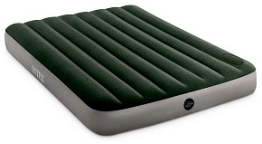INTEX Матрас надувной 1.37 m x1.91 m x25 cm в комплекте со встроенным ножным насосом ( Арт. 64762) Матрас надувной