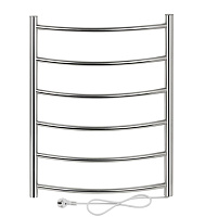 BRIMIX BK109A6 КЛАССИК-ПРЕМИУМ-ДУГА 715х540х80мм на 6 перекладин с сухим ТЭНом, 60W, T-50*C, из нерж.стали Полотенцесушитель электрический