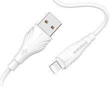 BOROFONE (6931474700421) BX18 USB-Lightning 8 Pin 2.A 1M - белый Кабель 8 Pin