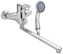 FABIA 3709 Смеситель для ванны с коротким литым изливом, шаровый, с дивектором на корпусе, цвет ХРОМ Смеситель для ванны