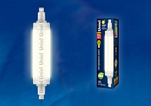 UNIEL (UL-00001555) LED-J118-12W/WW/R7s/CL PLZ06WH J (Замена линейных галогенных ламп на 220V)