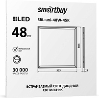 SMARTBUY (SBL-UNIEMC-48W-40) Pro 48W /4000K Панель SMARTBUY (SBL-UNIEMC-48W-40) Pro 48W /4000K