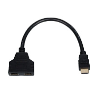 ATCOM (AT0901) Кабель-разветвитель HDMI(m) - 2xHDMI(f) 0.1М пакет Кабель-разветвитель