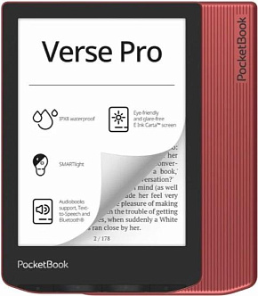 POCKETBOOK 634 Verse Pro Passion Red (PB634-3-WW) Электронная книга