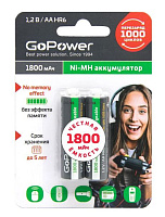 GOPOWER (00-00015317) R6 AA BL2 NI-MH 1800MAH Эл.питания GOPOWER (00-00015317) R6 AA BL2 NI-MH 1800MAH