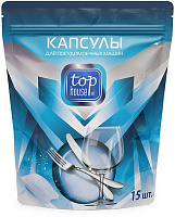TOP HOUSE Капсулы для посудомоечных машин, 15 шт (180667)